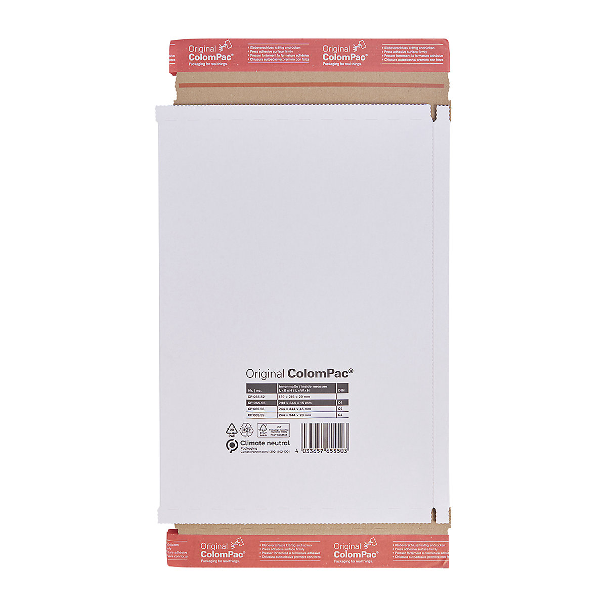 Colompac White Courier Parcel Boxes (Product illustration 3)-2