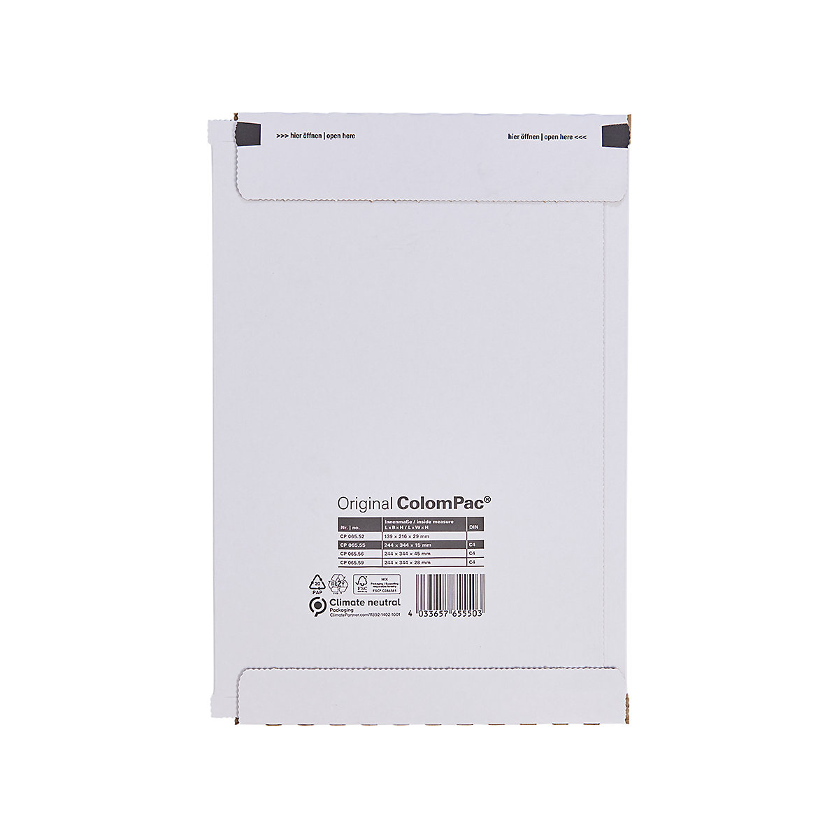 Colompac White Courier Parcel Boxes (Product illustration 8)-7