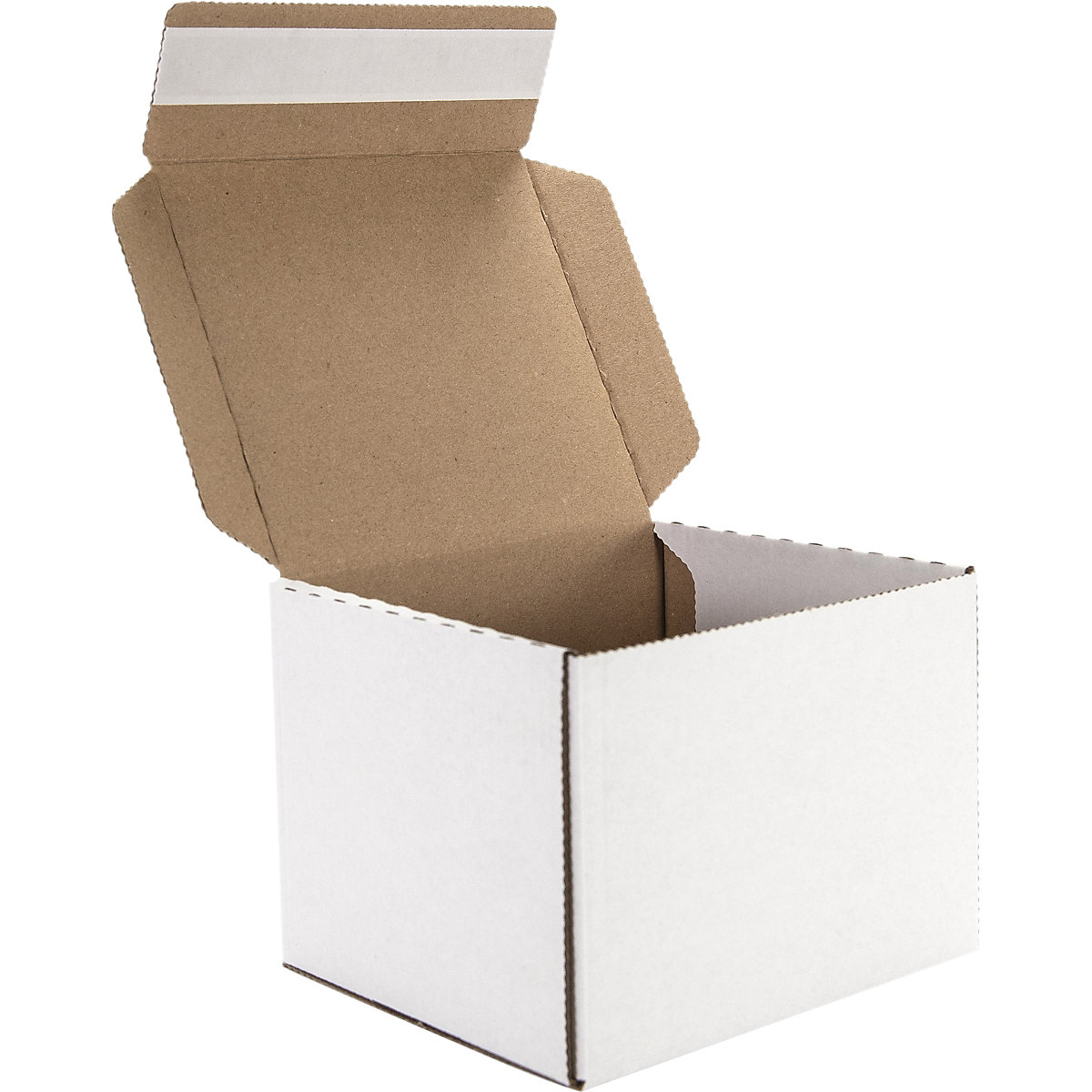 White Gift Boxes with Adhesive Strip