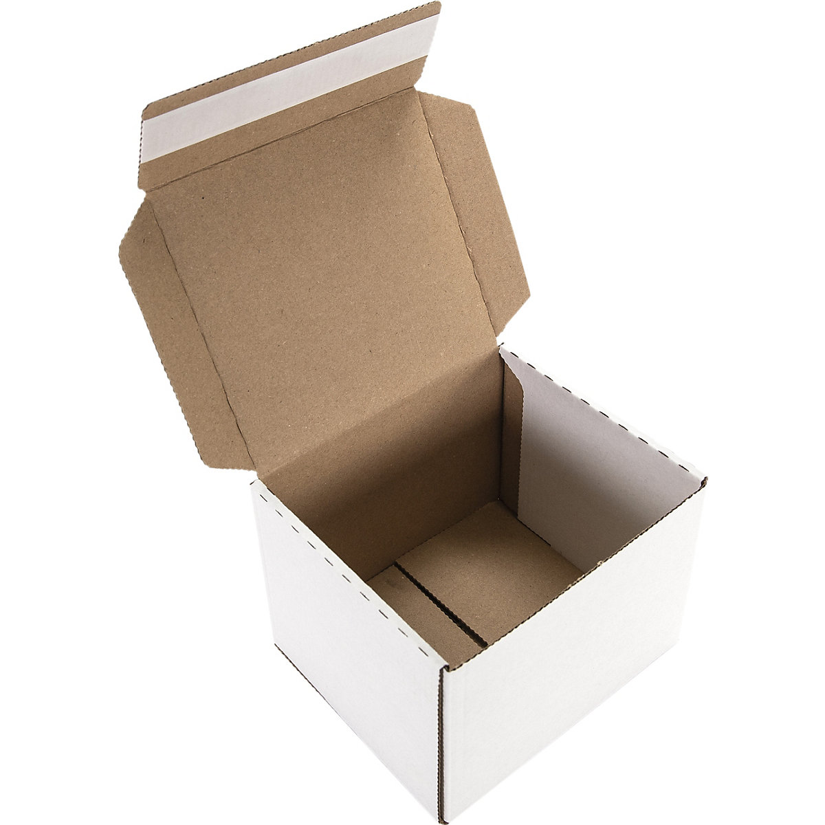 White Gift Boxes with Adhesive Strip (Product illustration 2)-1