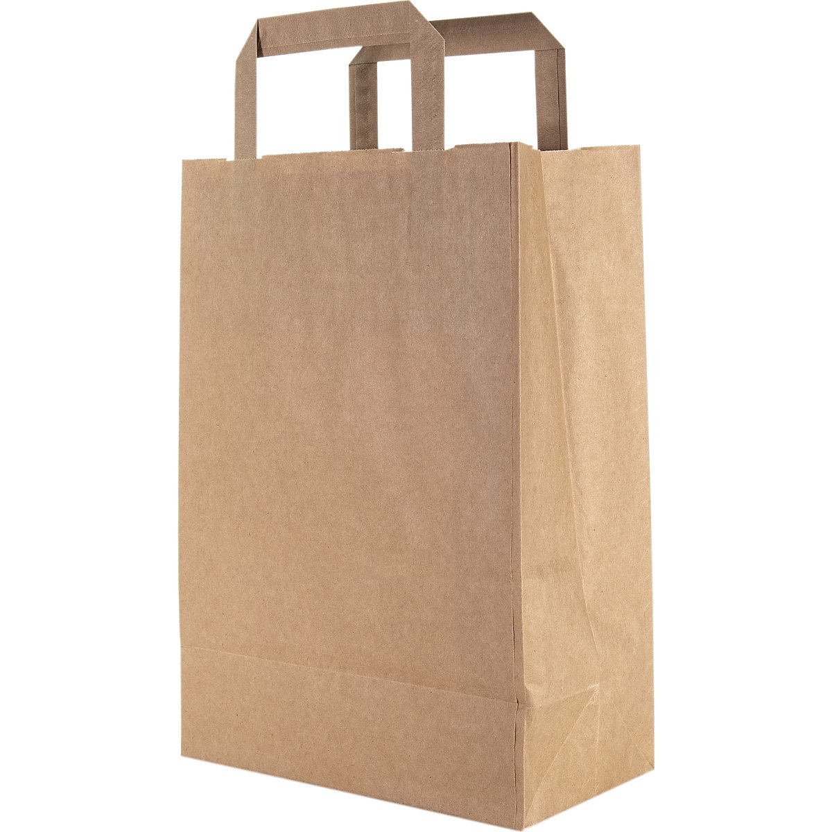 Brown Paper Bags with Handles | Folded Handles (Product illustration 2)-1