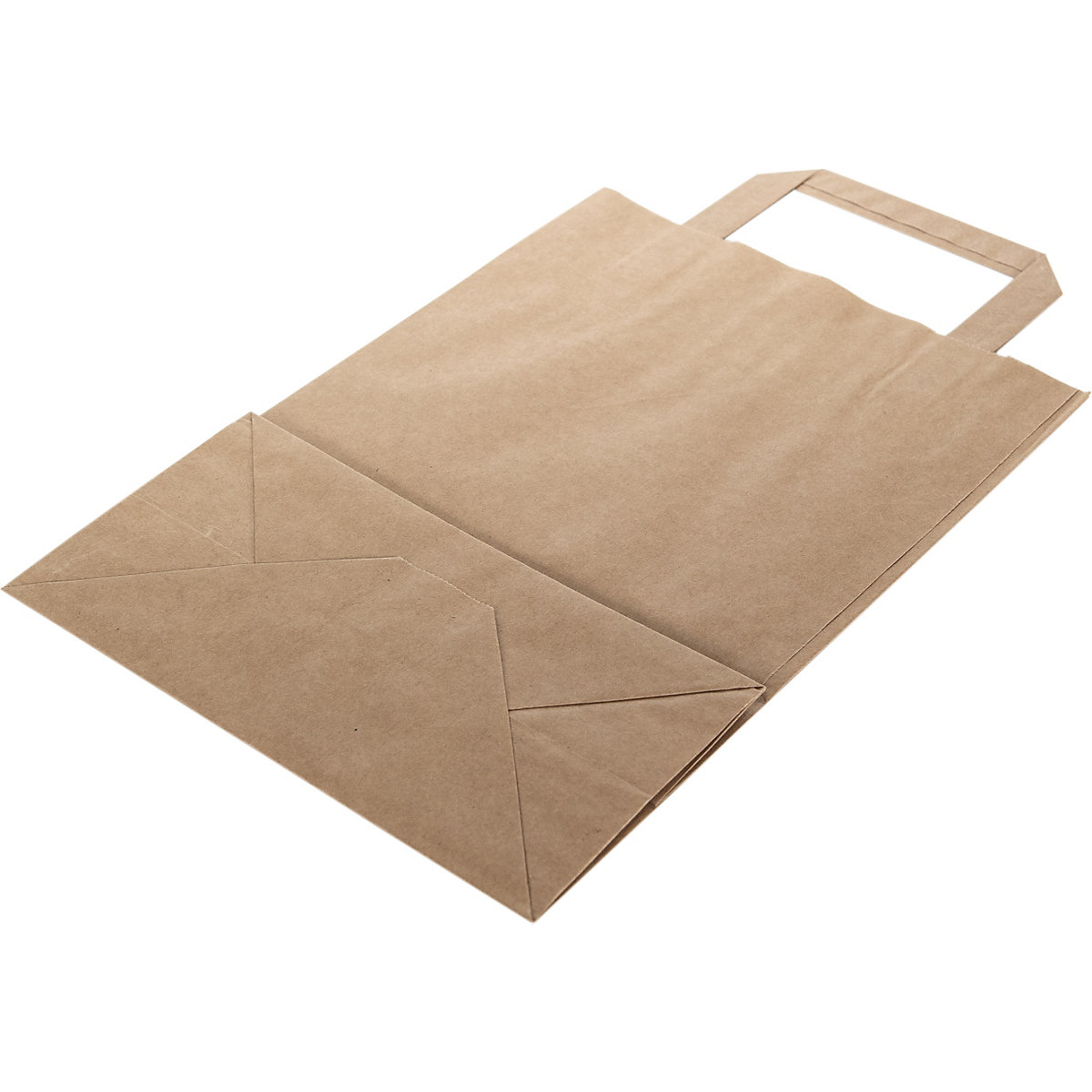 Brown Paper Bags with Handles | Folded Handles (Product illustration 3)-2