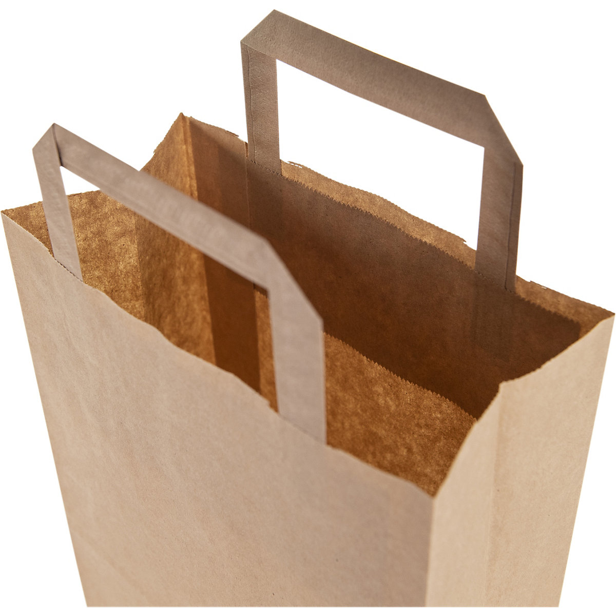 Brown Paper Bags with Handles | Folded Handles (Product illustration 5)-4