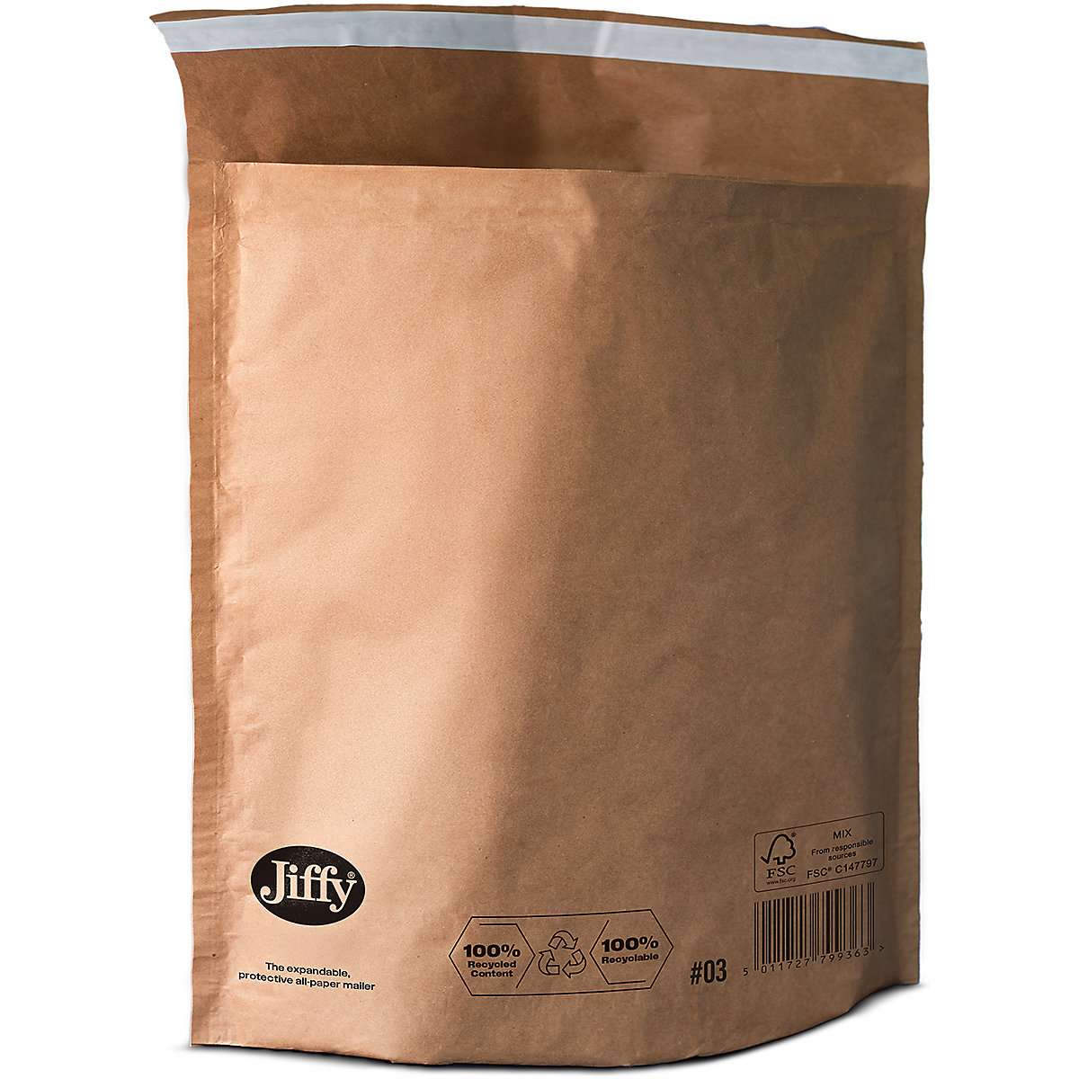 Jiffy Expandable Padded Paper Mailer Bags | Expandable | Recycled