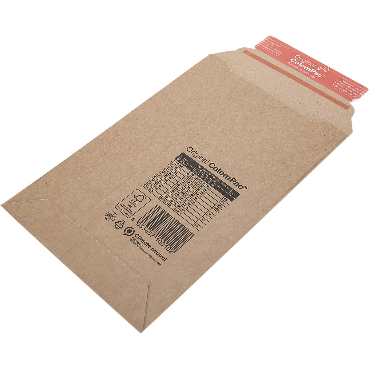 Colompac Rigid Envelopes