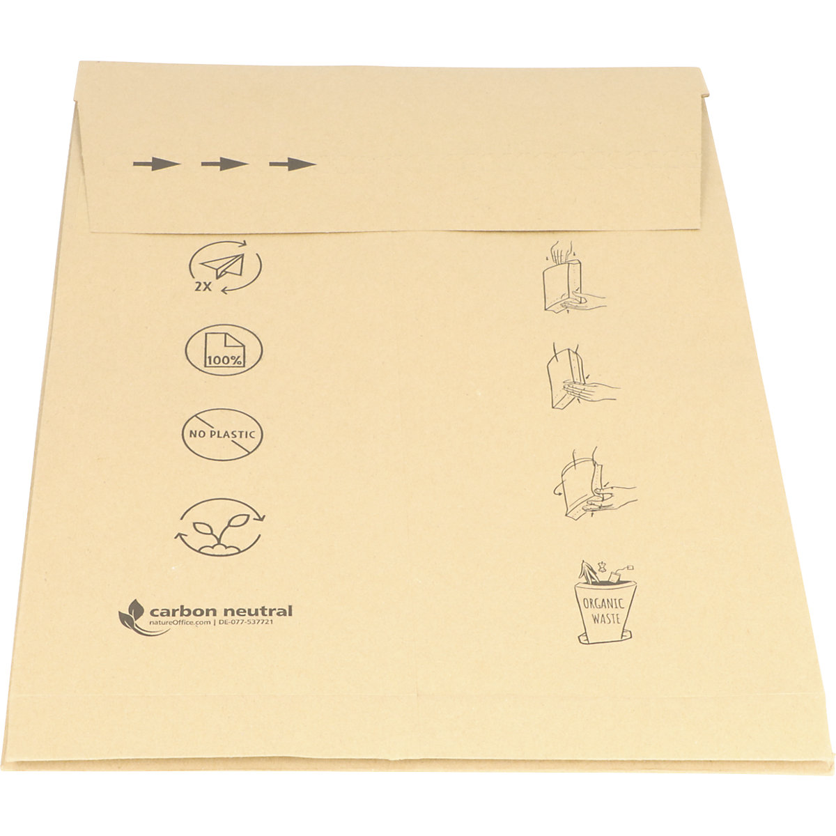 DEBAPOST® waterproof mailing bag – ratioform terra (Product illustration 5)-4