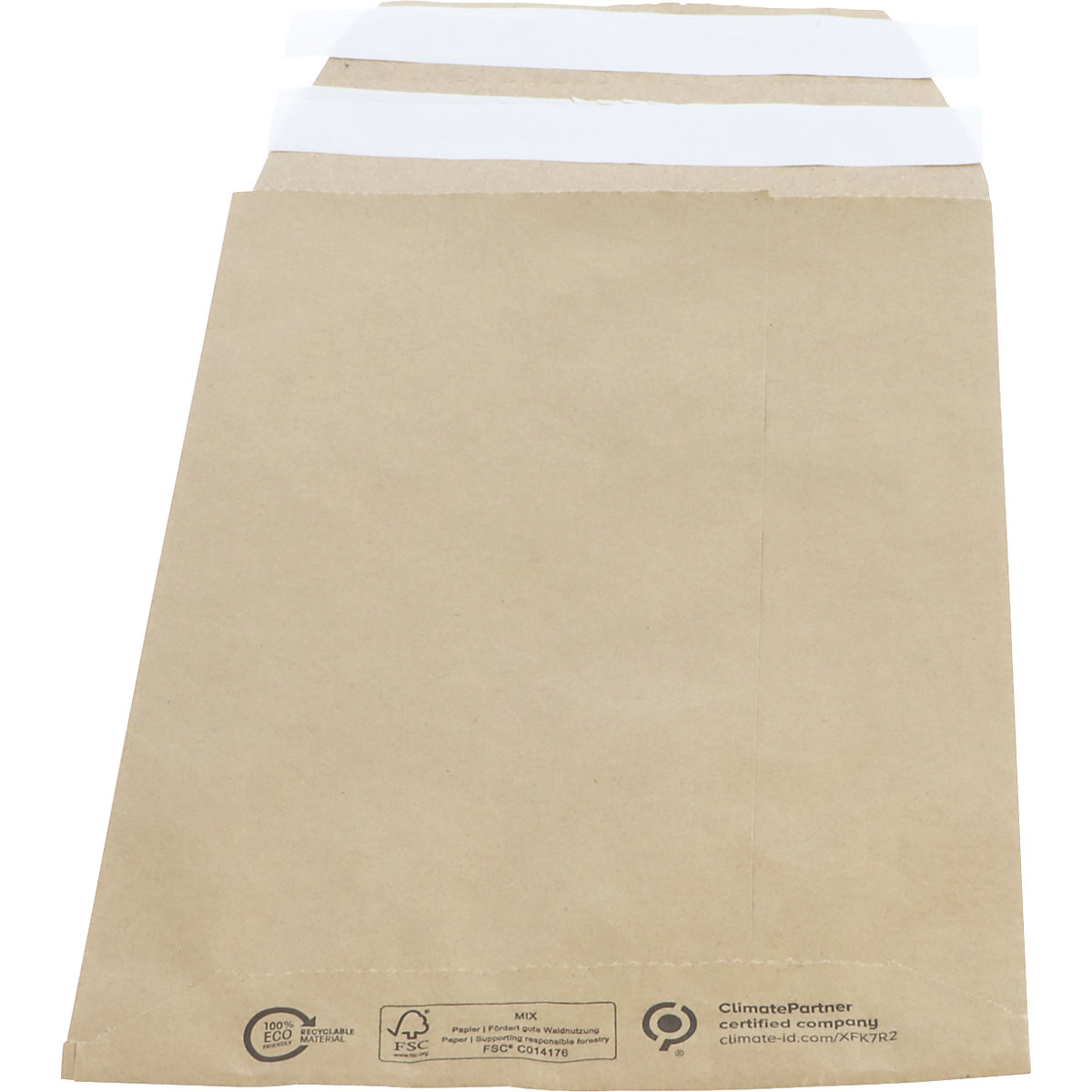 Mailing bag with pointed base – ratioform economy (Product illustration 3)-2