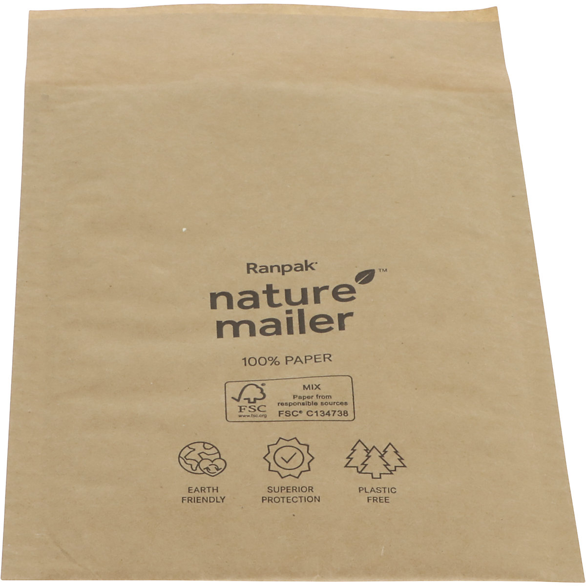 NatureMailer padded paper bag – ratioform terra (Product illustration 3)-2