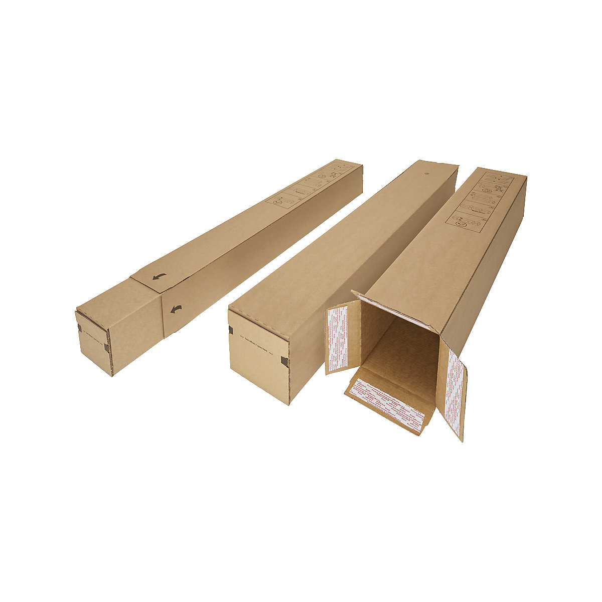 Telescopic postal sleeve - ratioform flow