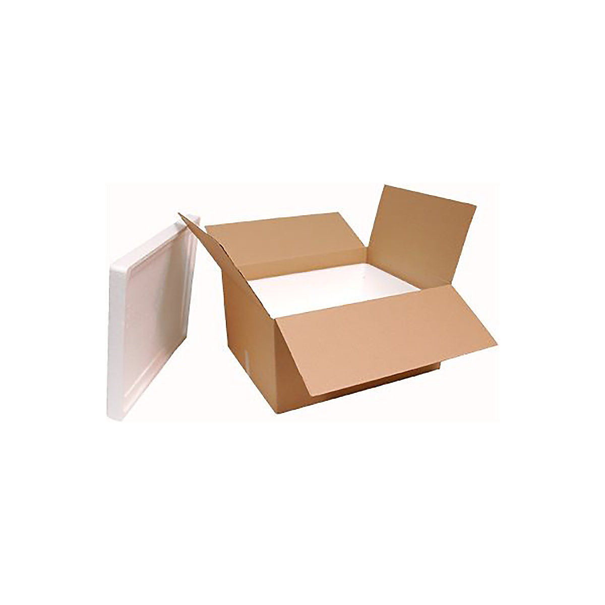 Cooler Shipping Box with Outer Cardboard Sleeve