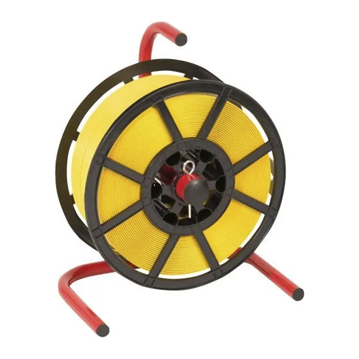 Static Strapping Dispenser For Strapping On Plastic Reels