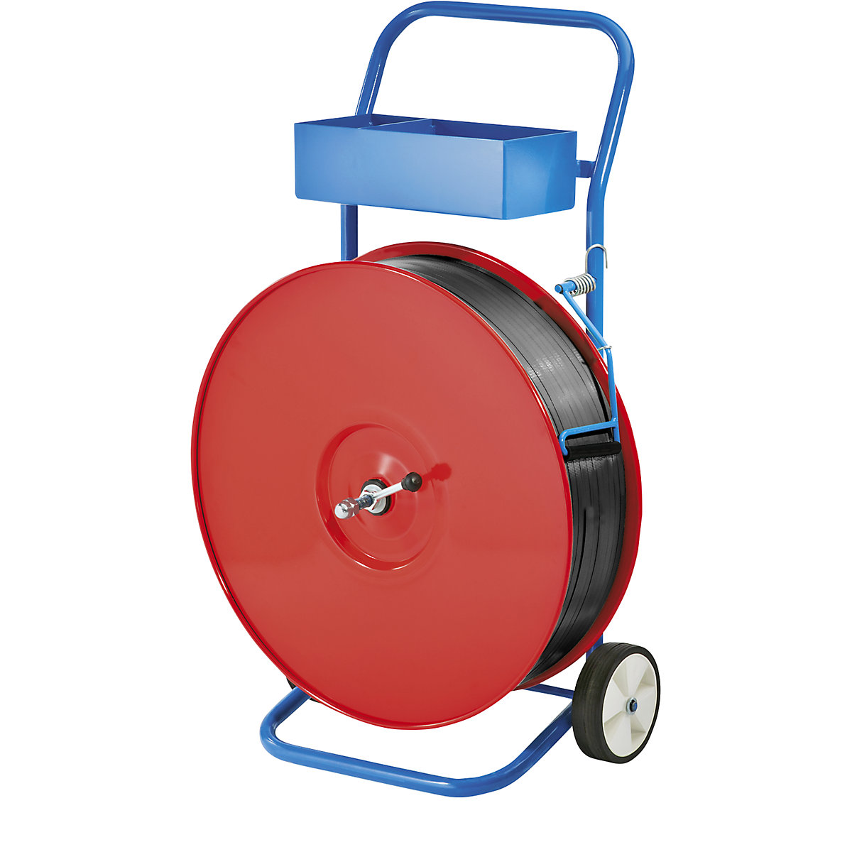 Strap dispenser for PP, PET and heavy duty PET strapping for strap width 13 19 mm KAISER