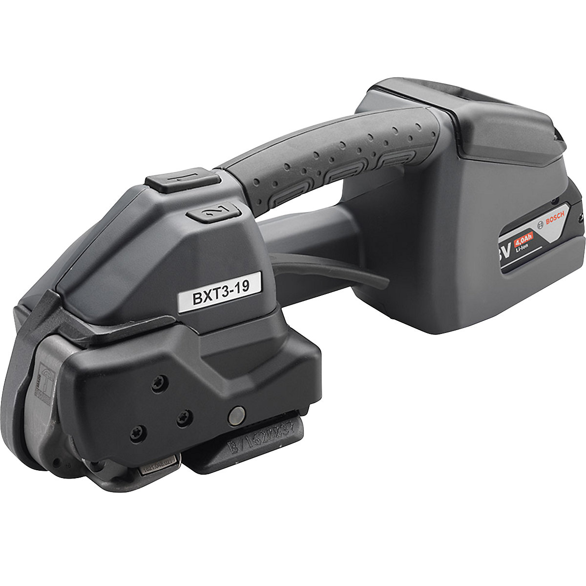 Battery powered strapping tool for PP 