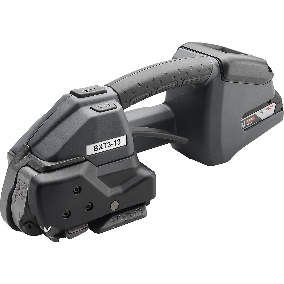 Battery powered strapping tool for PP 