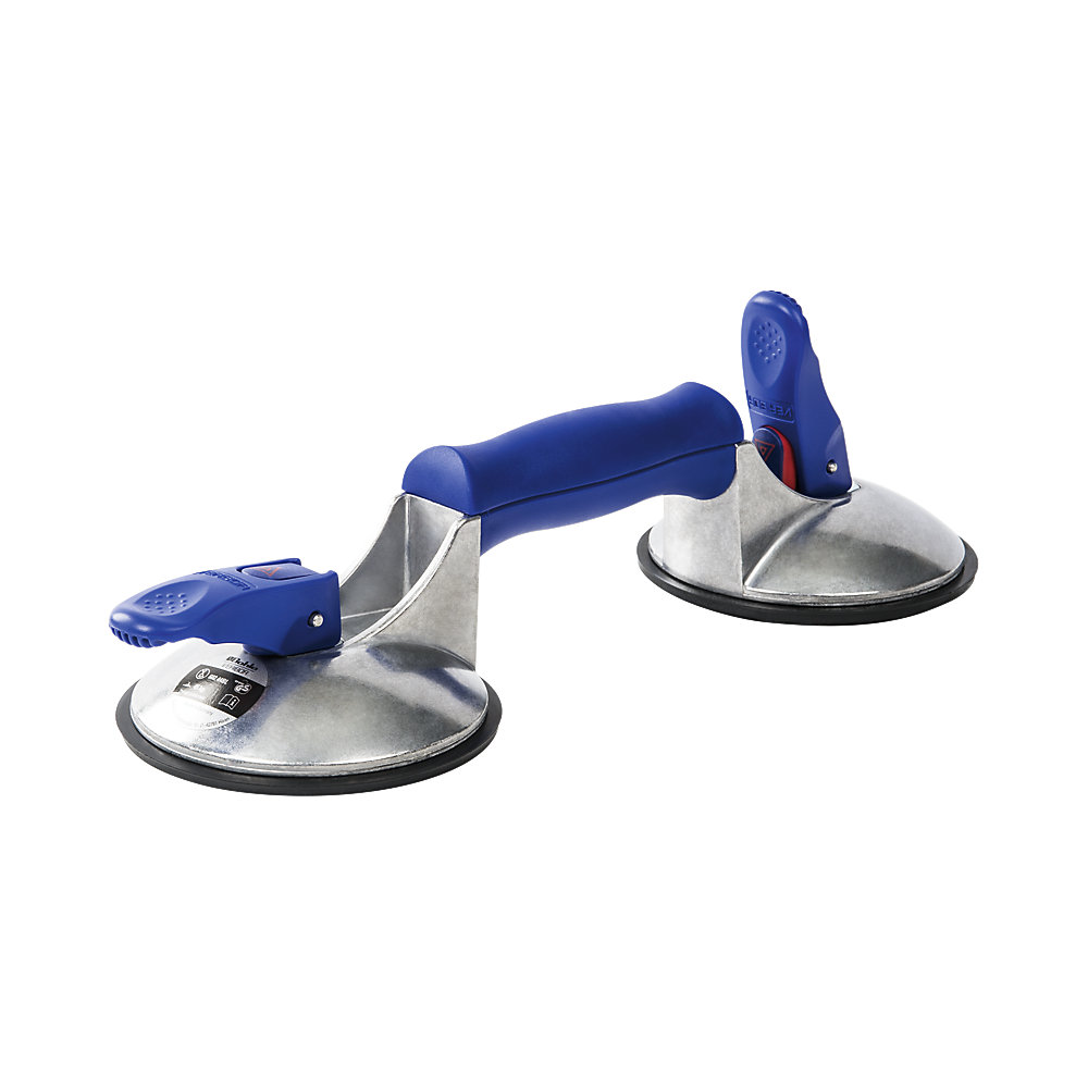 Ventouse De Levage VERIBOR 120 Mm – 3 Têtes En Alu, Outil Pro Pour Manipulation De Verre Et Carrelage