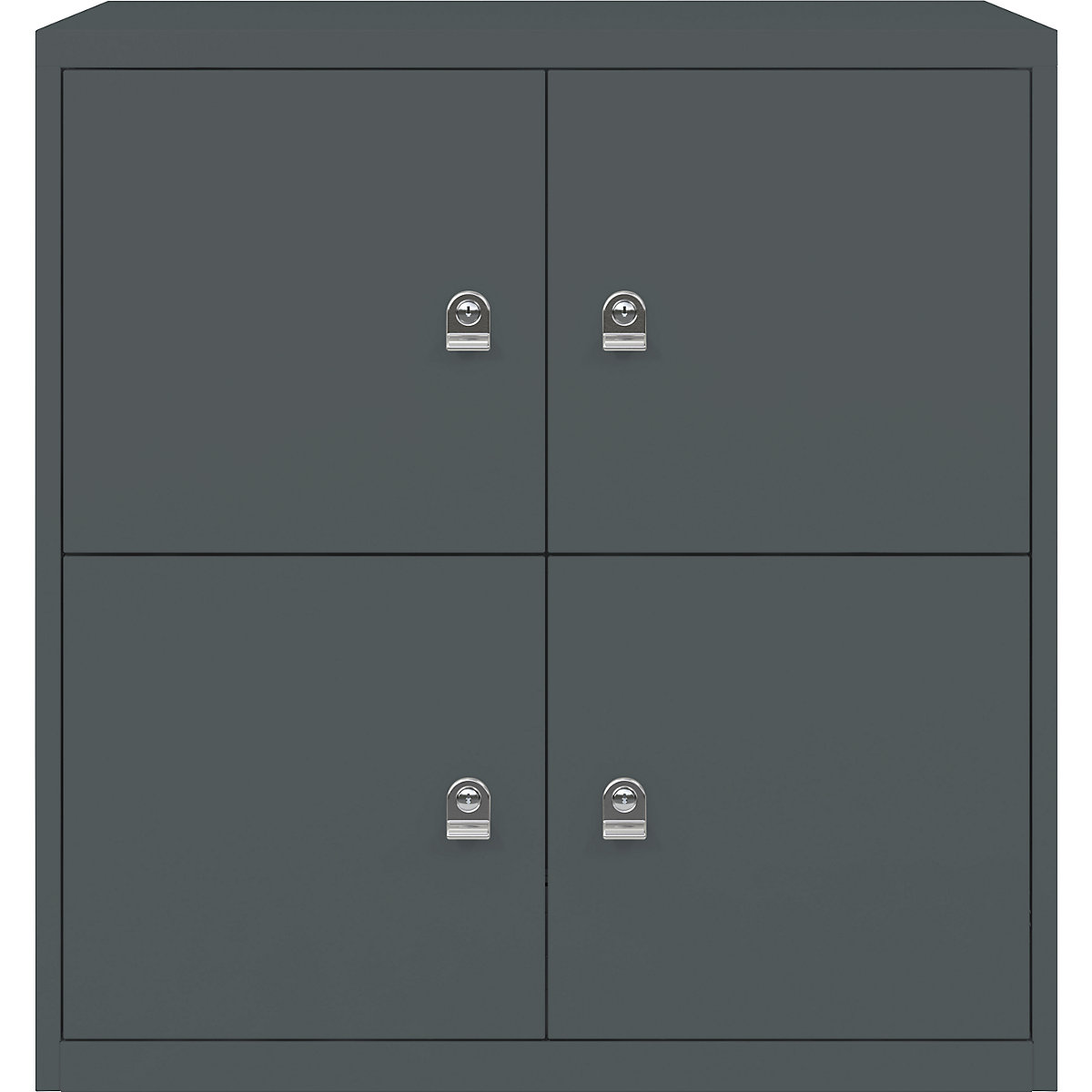 LateralFile™ Lodge – BISLEY, met 4 lockers, hoogte per 375 mm, antracietgrijs-3