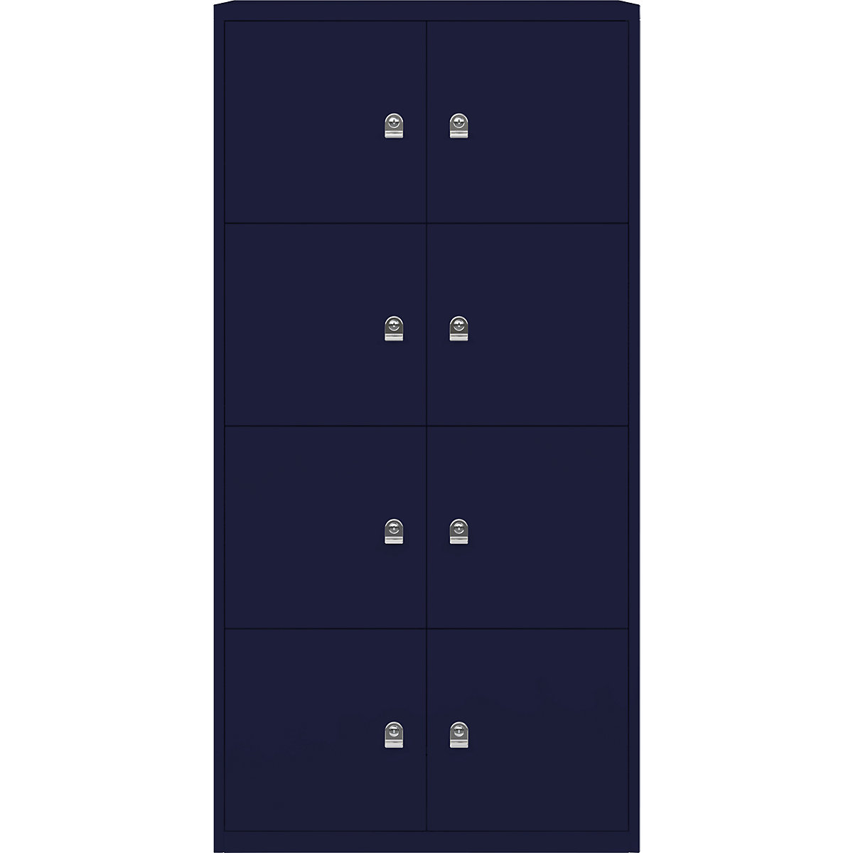 LateralFile™ Lodge – BISLEY, met 8 lockers, hoogte per 375 mm, oxfordblauw-4