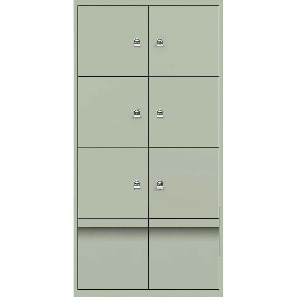 LateralFile™ Lodge – BISLEY, met 6 lockers en 2 laden, hoogte per 375 mm, regent-27