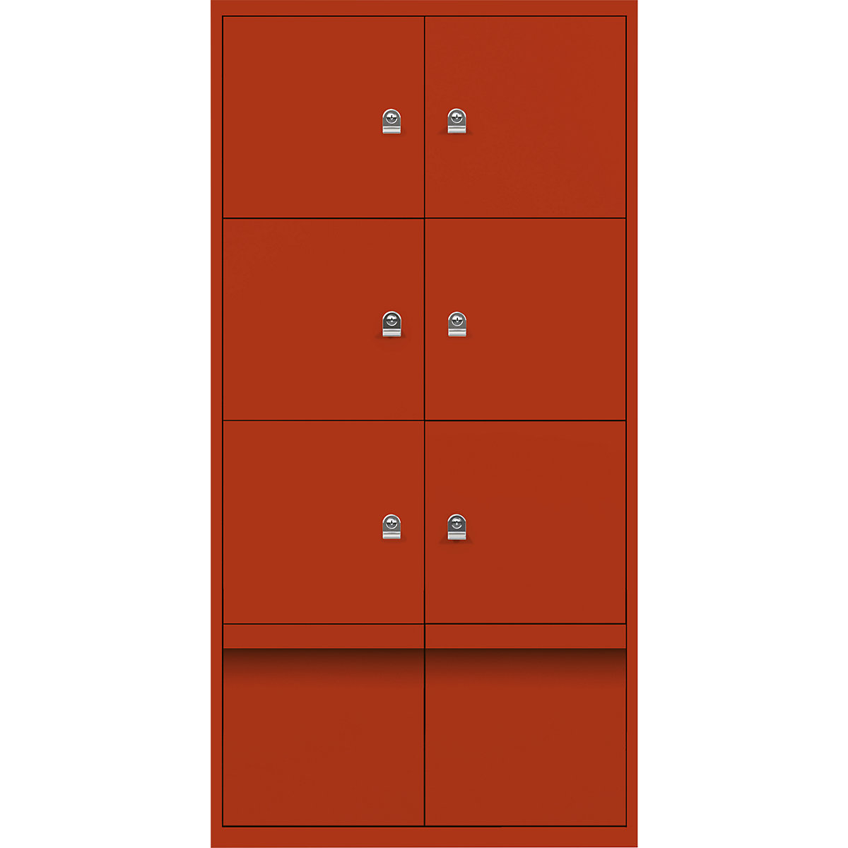 LateralFile™ Lodge – BISLEY, met 6 lockers en 2 laden, hoogte per 375 mm, sevilla-8