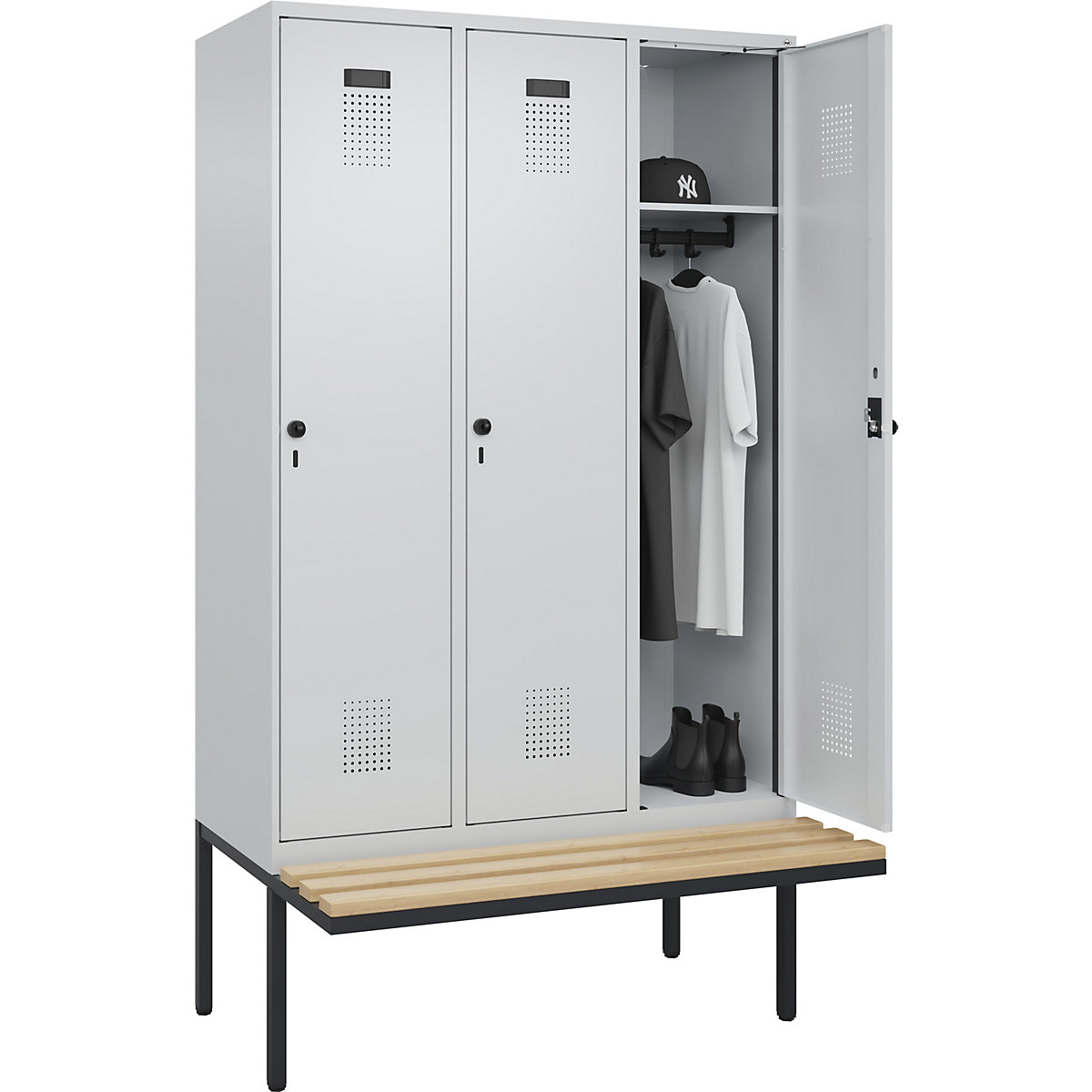 Lockerkast Evolo PLUS met zitbank (Productafbeelding 3)-2