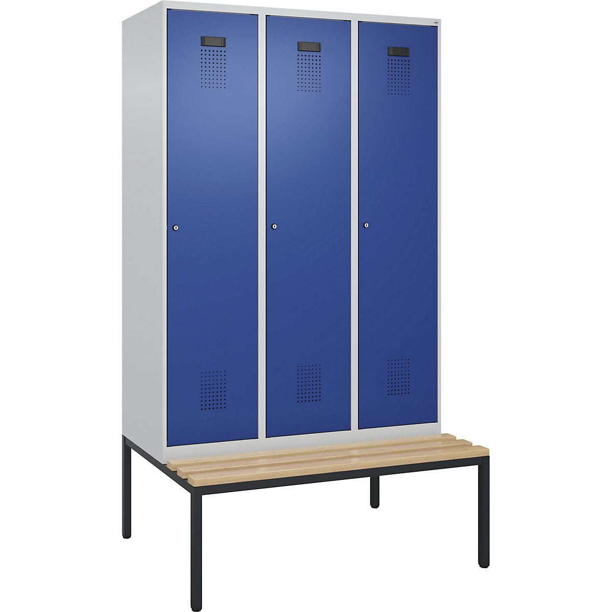 Multifunctionele lockerkast Evolo PLUS met zitbank, smal (Productafbeelding 2)-1