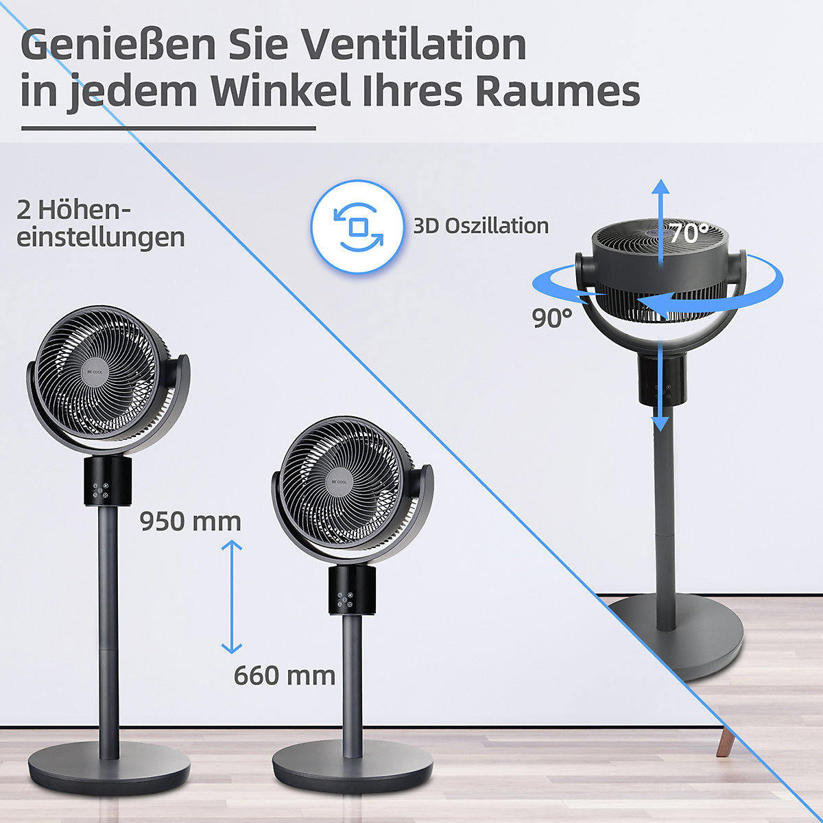 Digitalni stoječi in namizni ventilator (Slika izdelka 6)-5