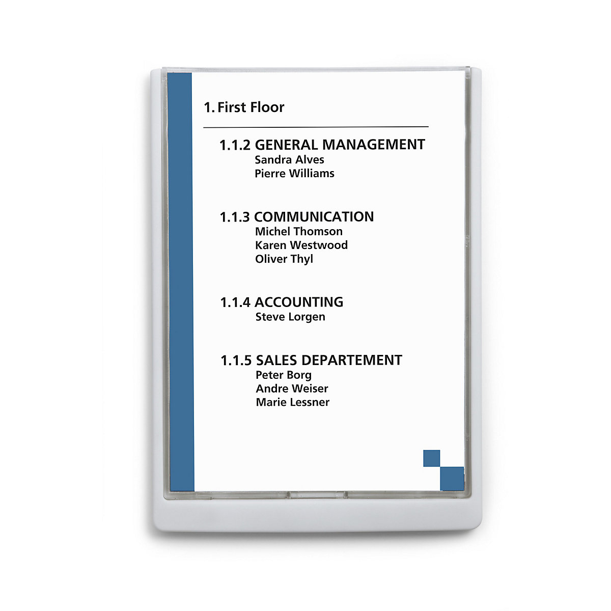 Informacijska tablica &ndash; DURABLE