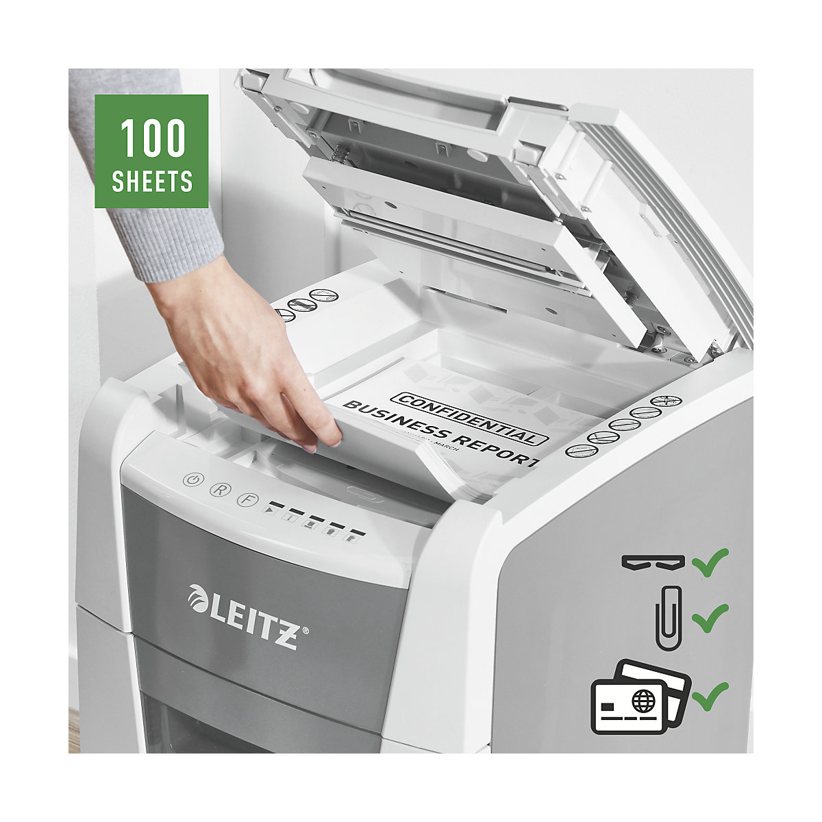 Uničevalnik dokumentov IQ Autofeed Small Office – Leitz (Slika izdelka 9)-8