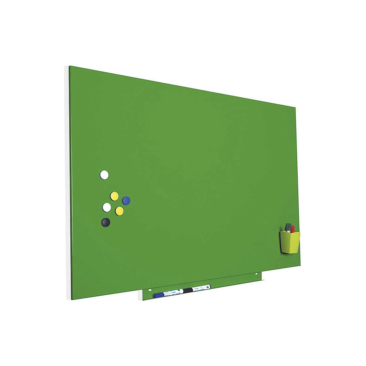 Bela tabla Skincolor, različica BASIC – lakirana jeklena pločevina, ŠxV 750 x 550 mm, zelene barve-3