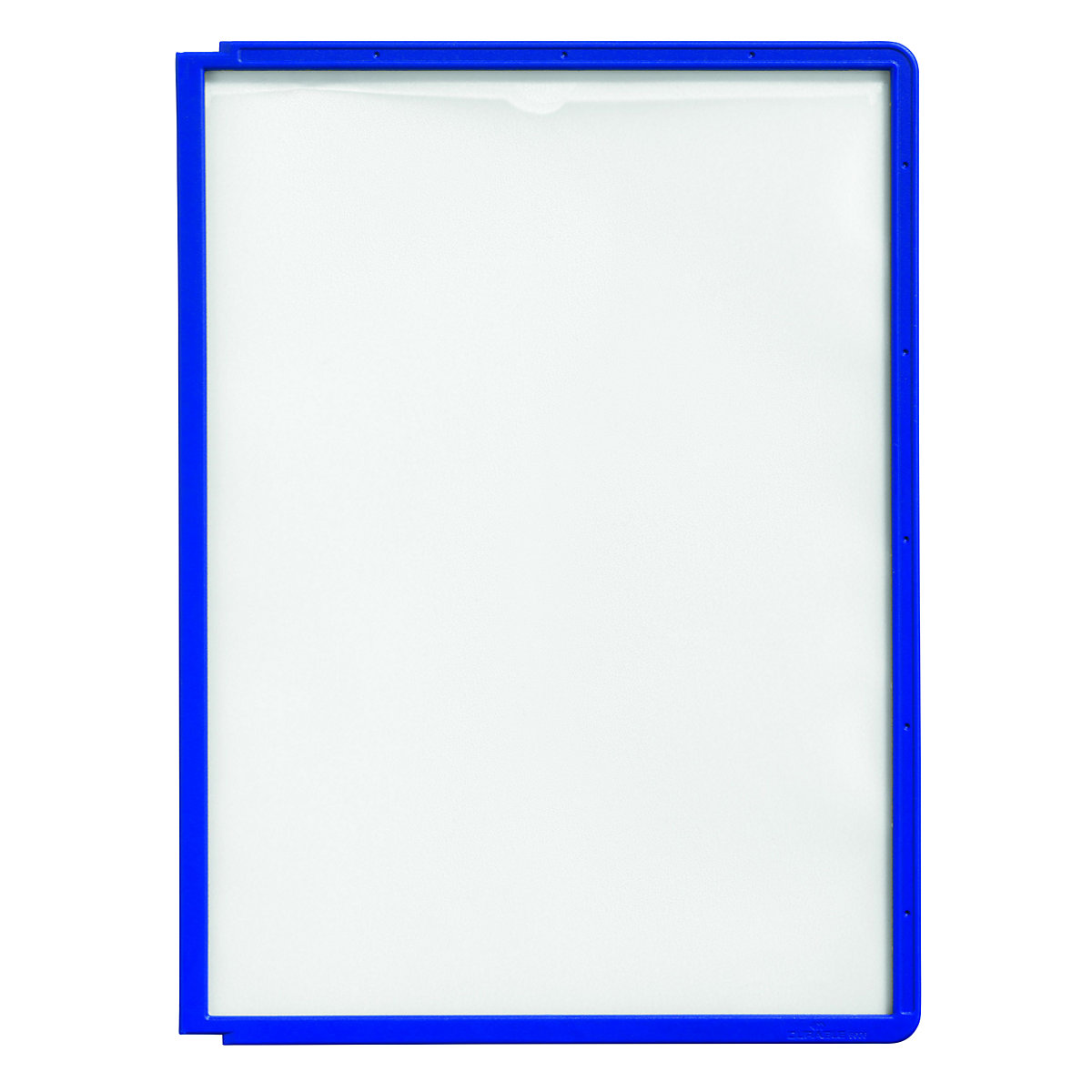 Prozorna tablica s profilnim okvirom – DURABLE, za DIN A4, DE 10 kosov, modra-11