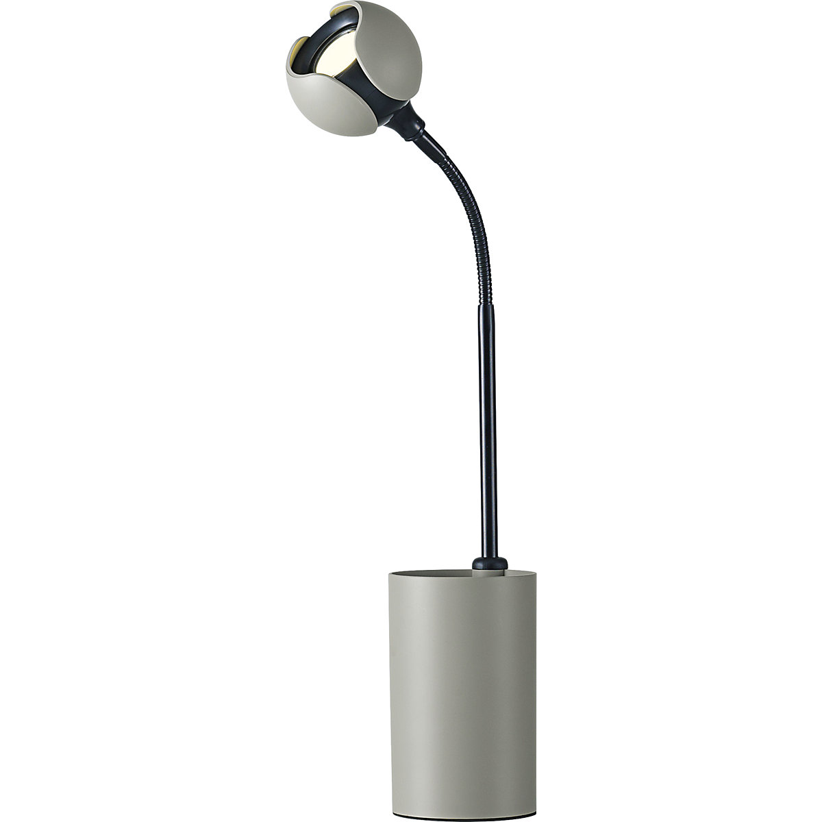 Namizna LED-svetilka FLOWER – Hansa, višina 475 mm, sivorjave barve-7