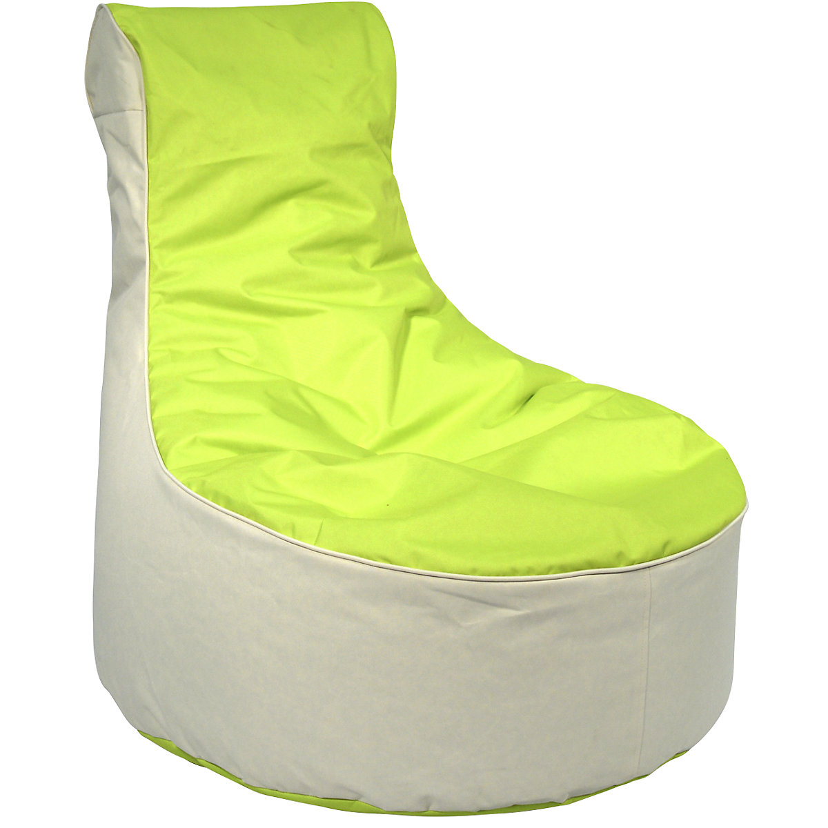 Vreča za sedenje, VxŠxG 900 x 800 x 800 mm, beige / jabolčno zelene barve-7