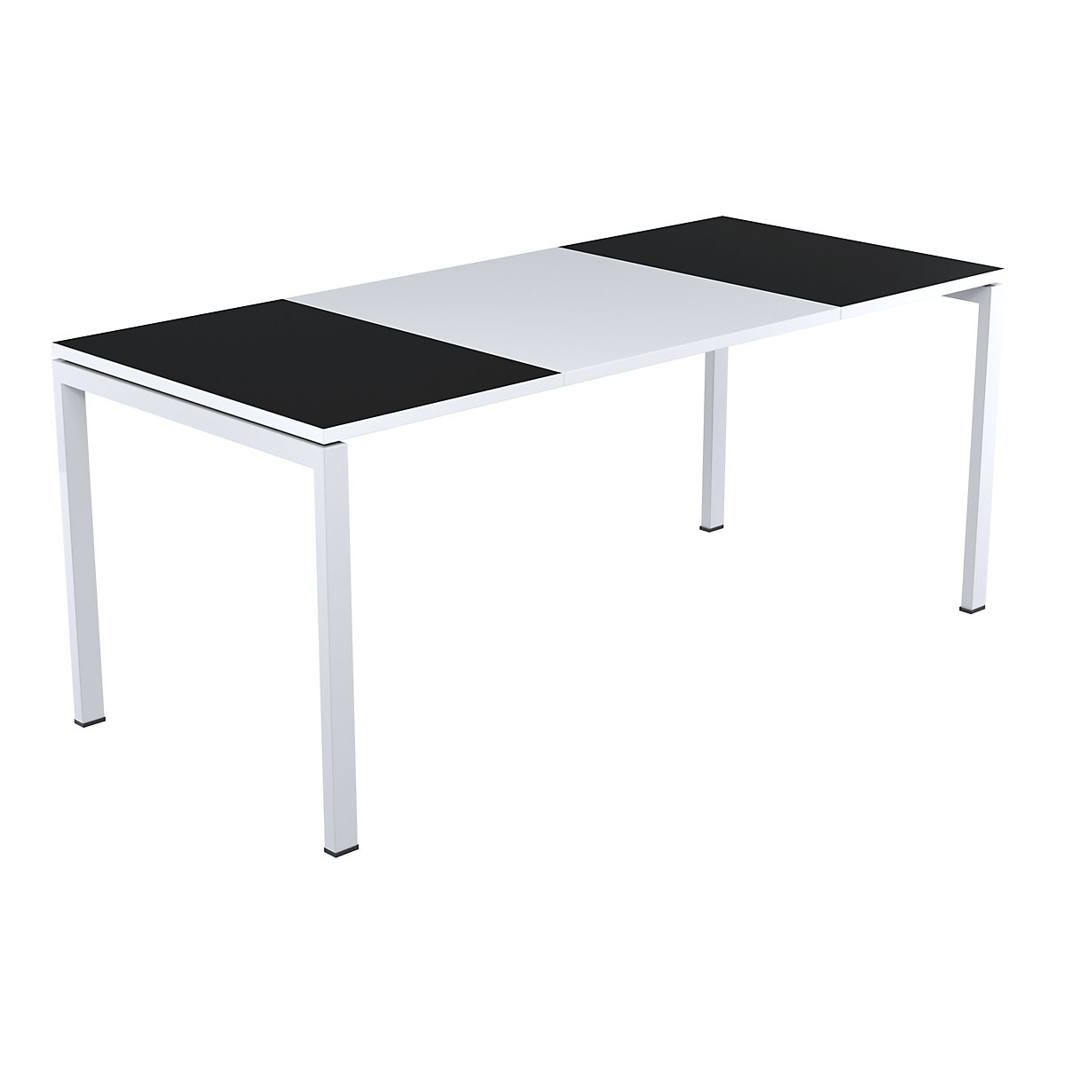 Pisalna miza easyDesk® – Paperflow, širina 1600 mm, črna-8