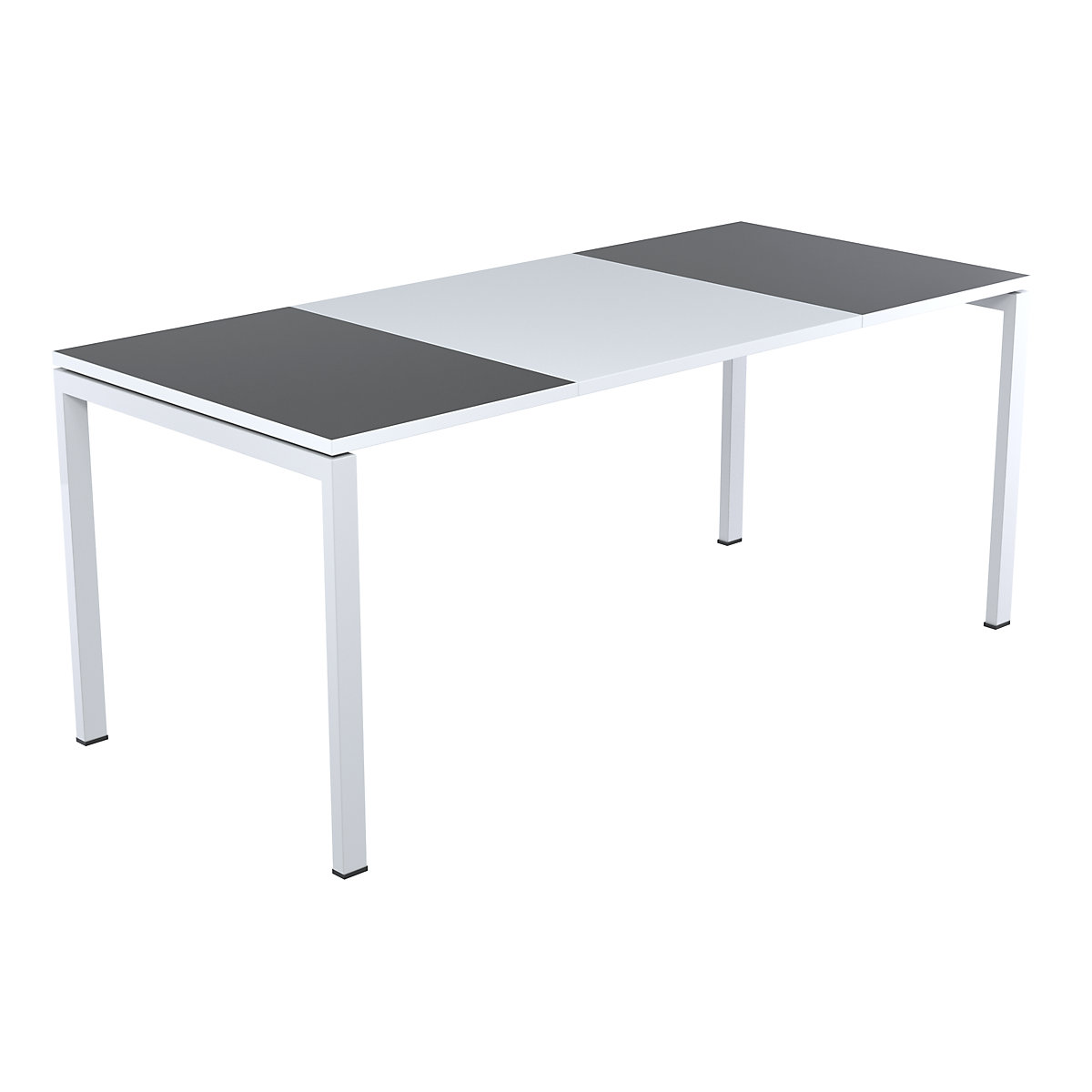 Pisalna miza easyDesk® – Paperflow, širina 1600 mm, antracitna-3
