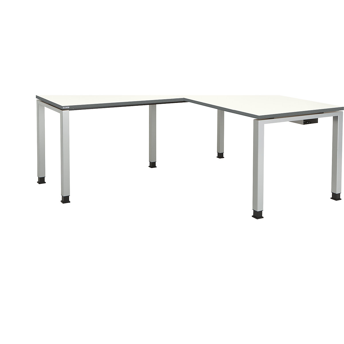 Pisalna miza, kotna, spodnji del iz kvadratne/okrogle cevi – mauser