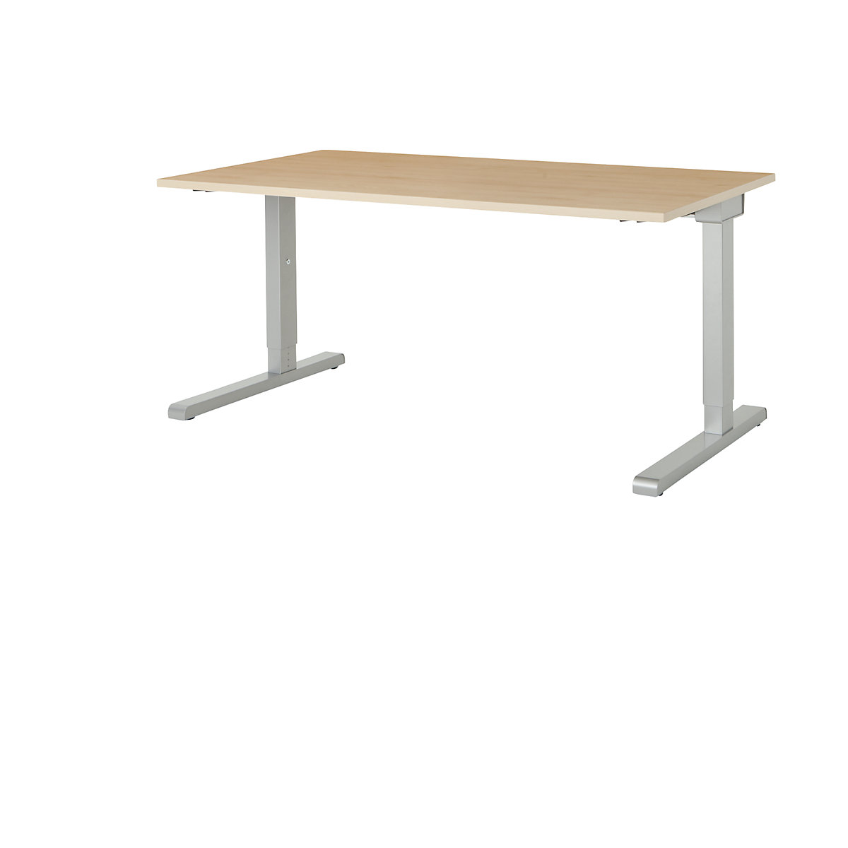 Pravokotna miza, noga v obliki črke C - mauser