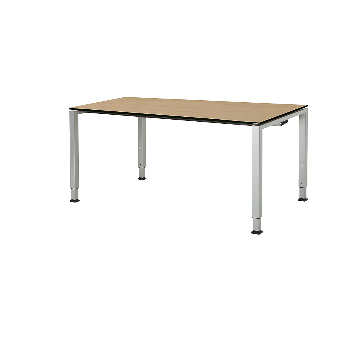 Pravokotna miza, s kvadratnim podnožjem - mauser