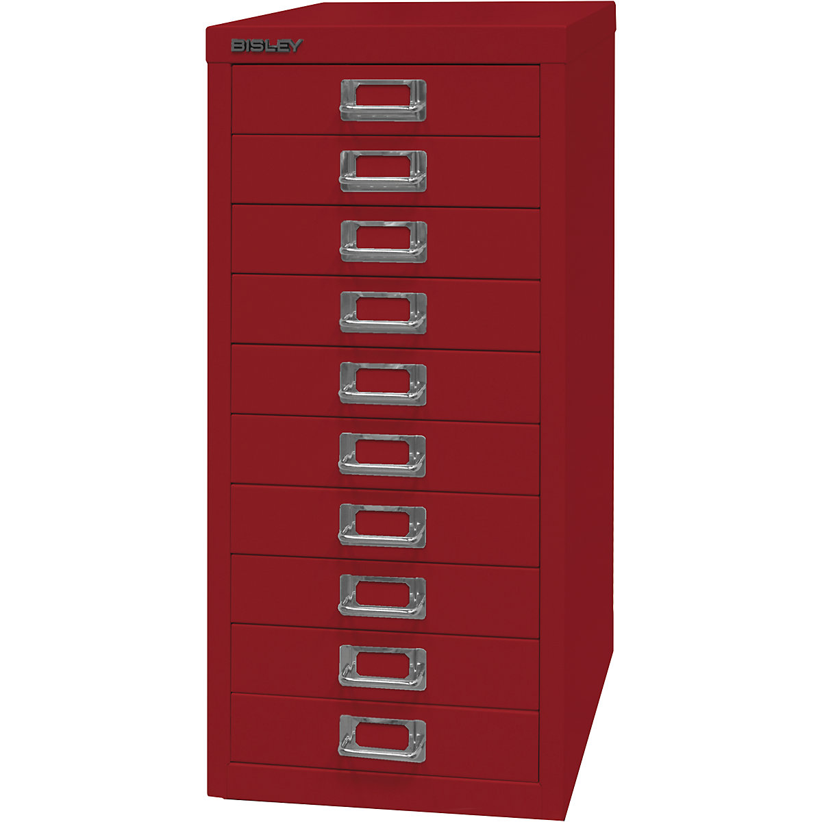Predalnik MultiDrawer™, serija 29 – BISLEY, DIN A4, 10 predalov, kardinalsko rdeč-10
