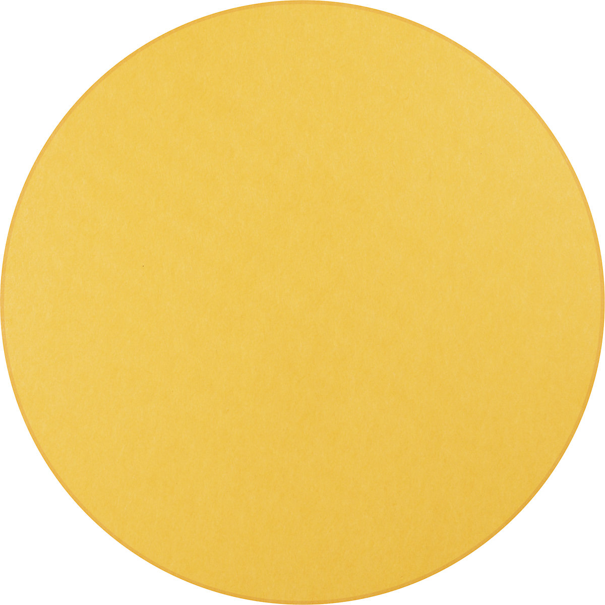 Akustična stropna plošča, PET-klobučevina – eurokraft basic, Ø 1200 mm, okrogla oblika, rumene barve, od 5 kosov