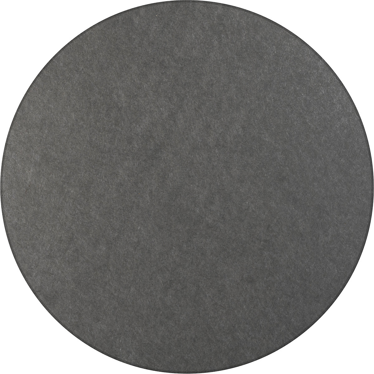 Akustična stropna plošča, PET-klobučevina – eurokraft basic, Ø 1200 mm, okrogla oblika, temno sive barve