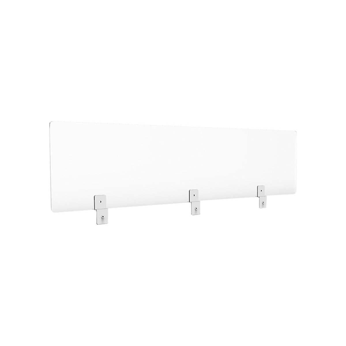 Higienska zaščitna stena za predelne stene na pisalni mizi, VxŠxG 300 x 1600 x 5 mm, prozorna izvedba