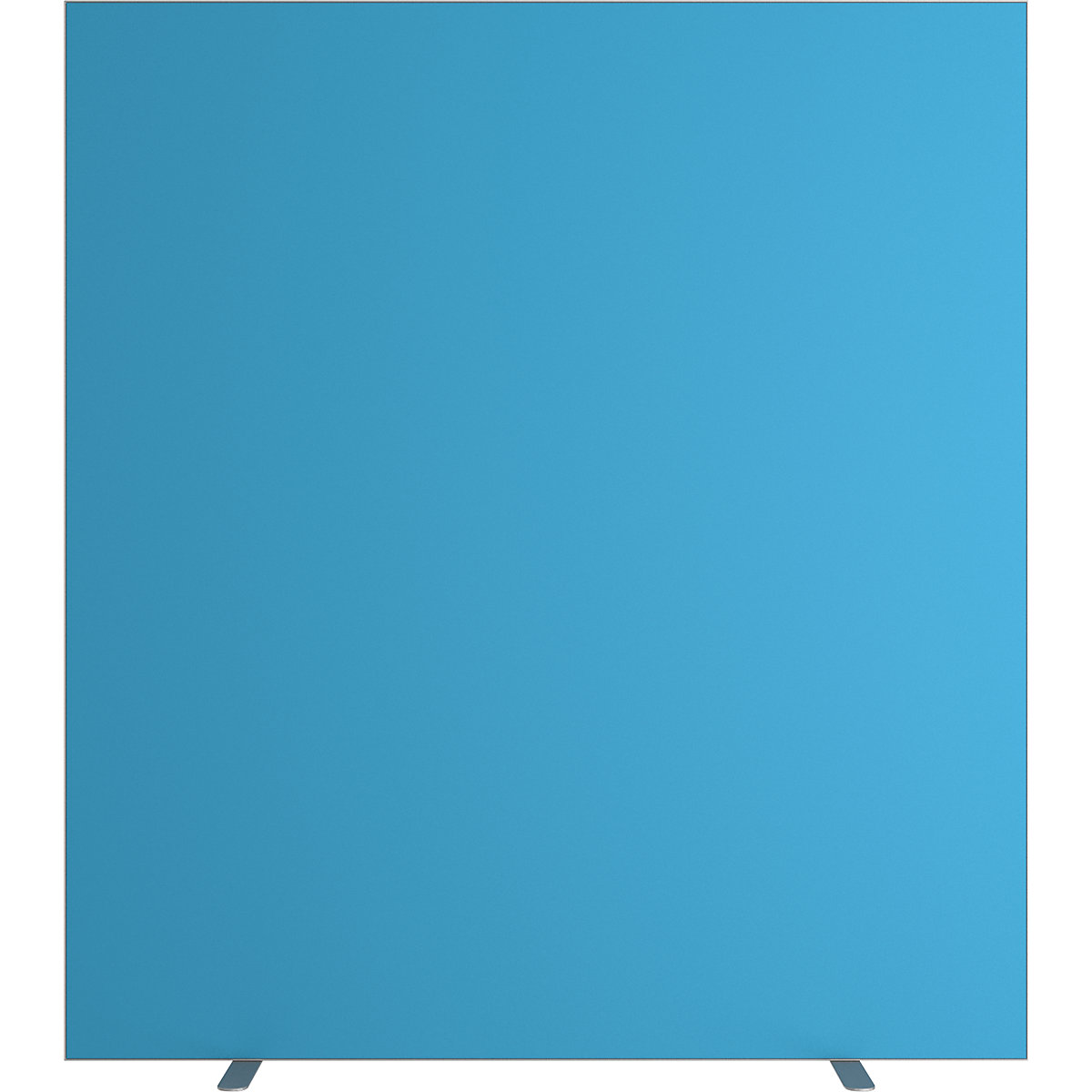 Predelna stena easyScreen, enobarvna izvedba, z zvočno izolacijo, modre barve, širina 1600 mm