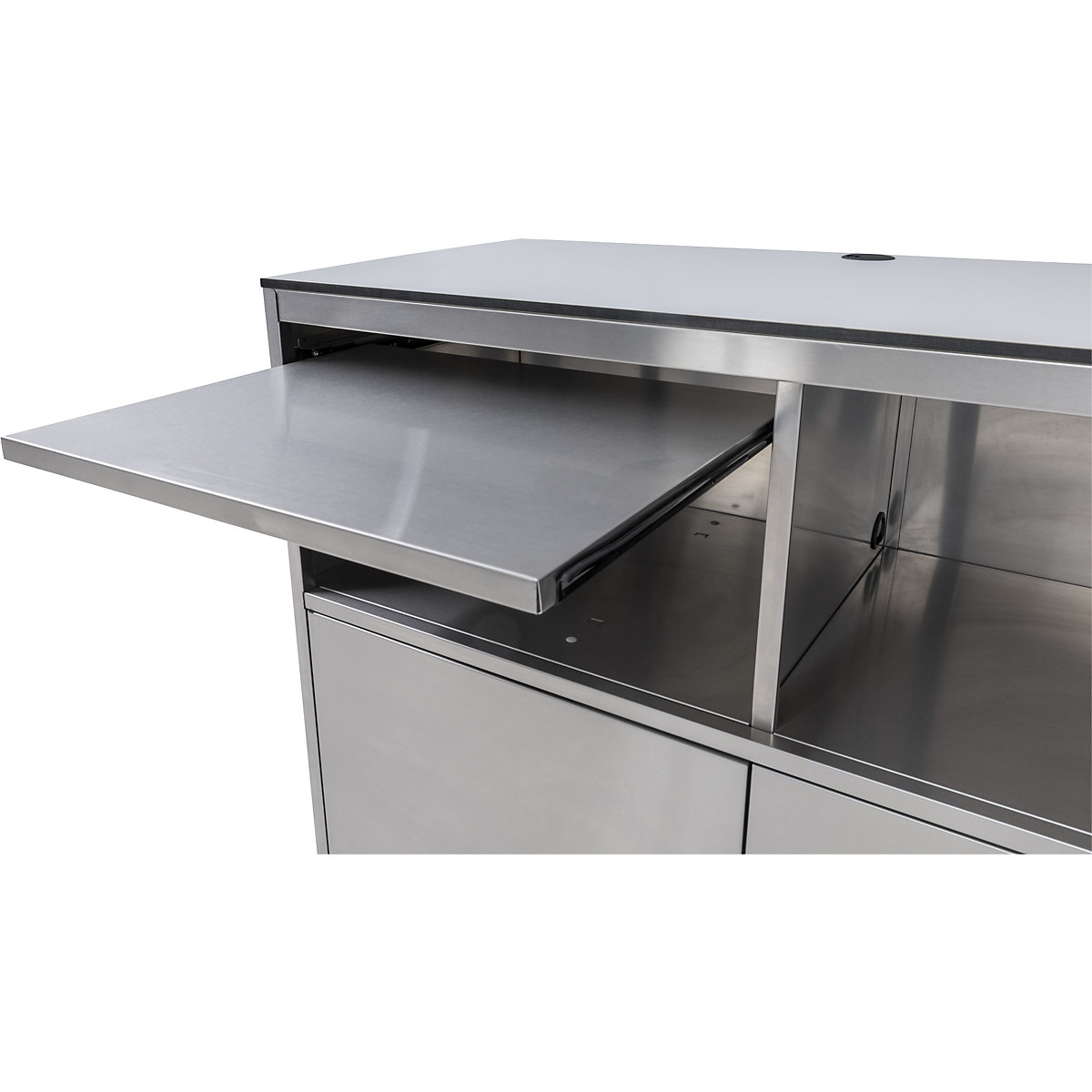 PC pult od nehrđajućeg čelika – eurokraft basic (Prikaz proizvoda 9)-8