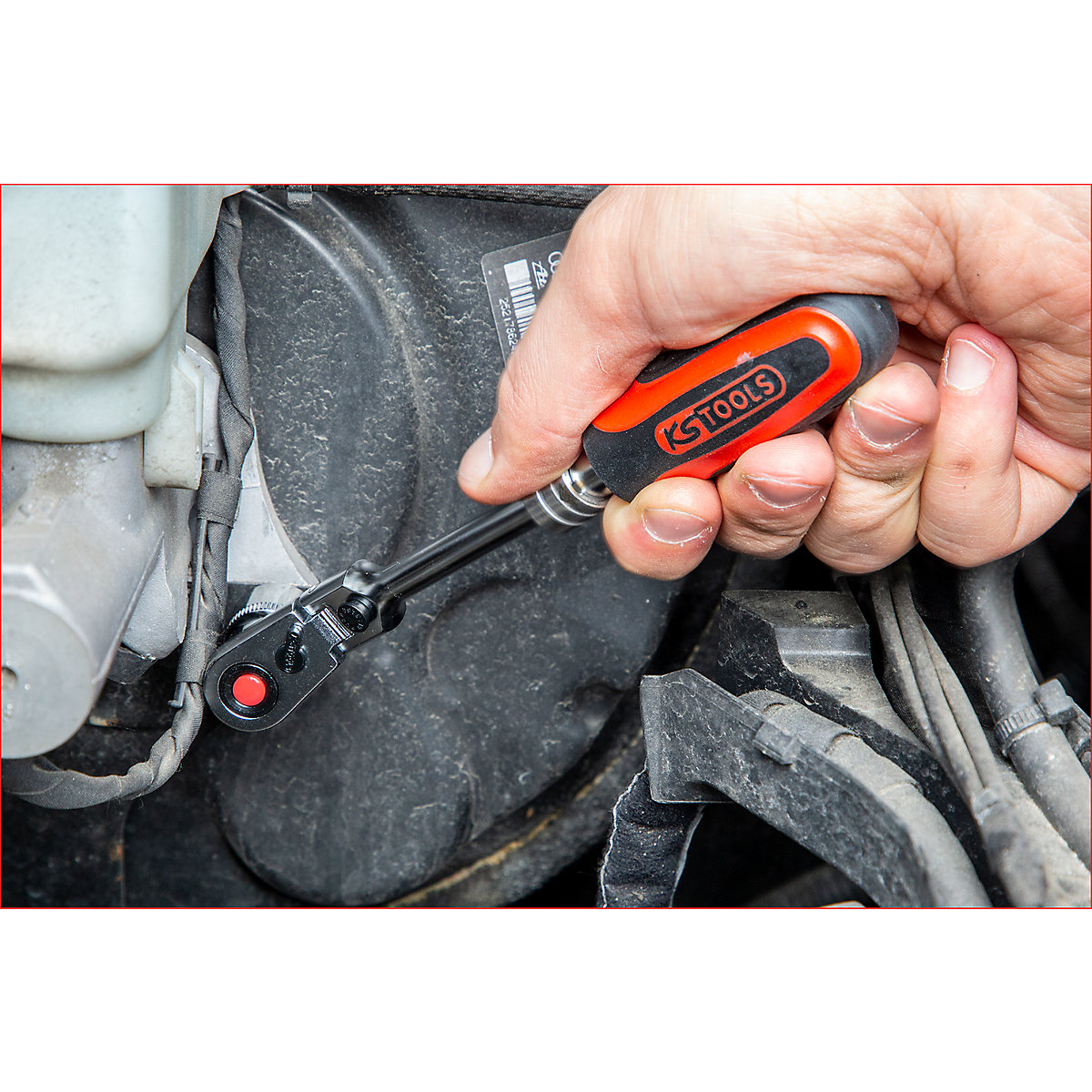 Teleskopska zglobna preklopna čegrtaljka 1/4'' SlimPOWER – KS Tools (Prikaz proizvoda 3)-2