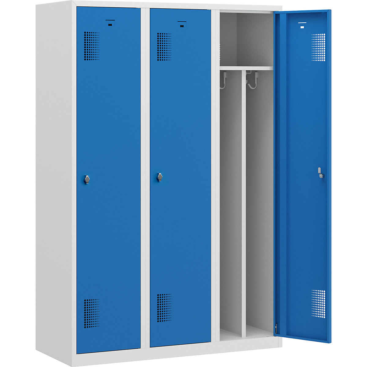 Dvostruki garderobni ormarić Amsterdam – eurokraft basic (Prikaz proizvoda 3)-2