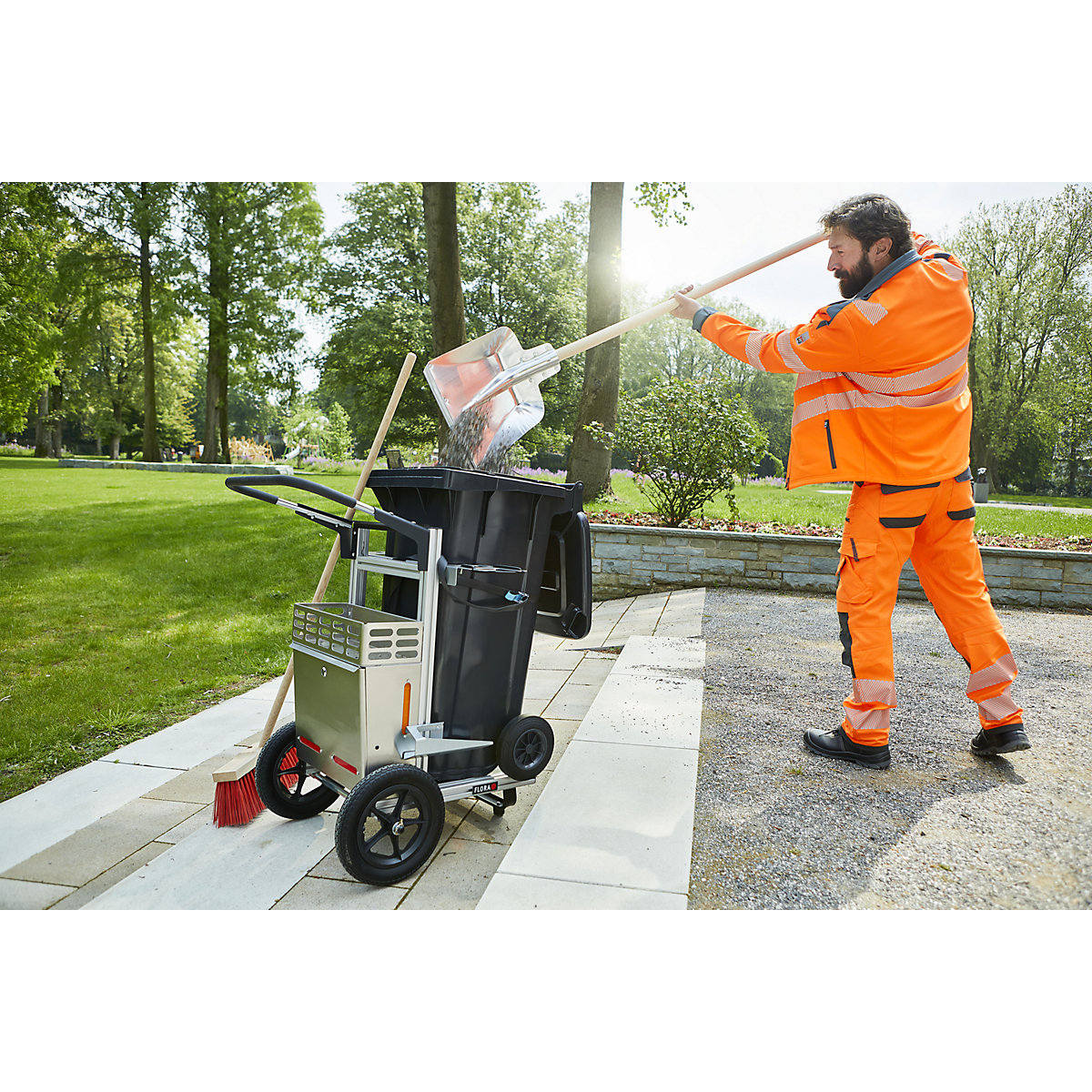 Kolica za skupljanje otpada Carrier Original – FLORA (Prikaz proizvoda 4)-3