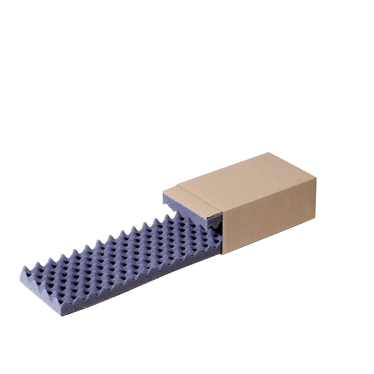 Slide boxes, internal part FEFCO 0907, external part FEFCO 0503, padded, internal dimensions 250 x 140 x 80 mm, pack of 100-6