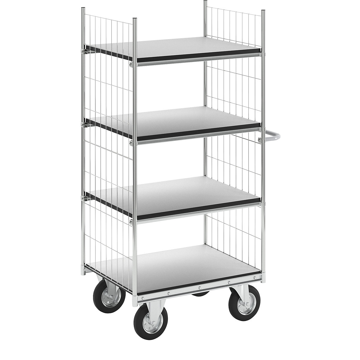 Chariot à tablettes antistatique SERIE 300 – HelgeNyberg, 4 tablettes, L x l x h 990 x 650 x 1730 mm-3