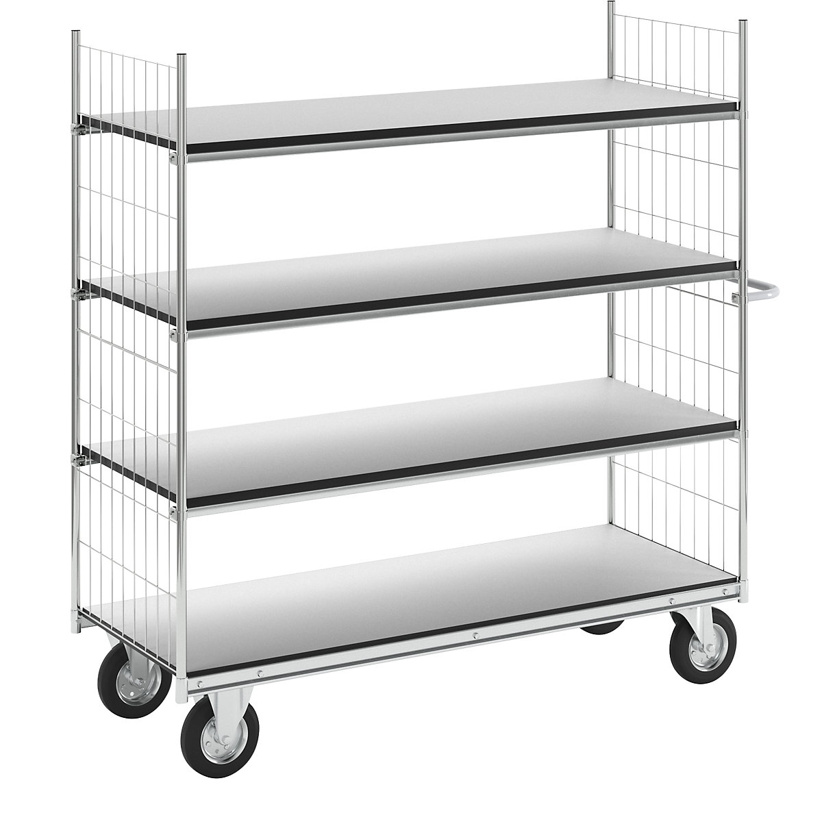 Chariot à tablettes antistatique SERIE 300 – HelgeNyberg, 4 tablettes, L x l x h 1790 x 650 x 1730 mm-4