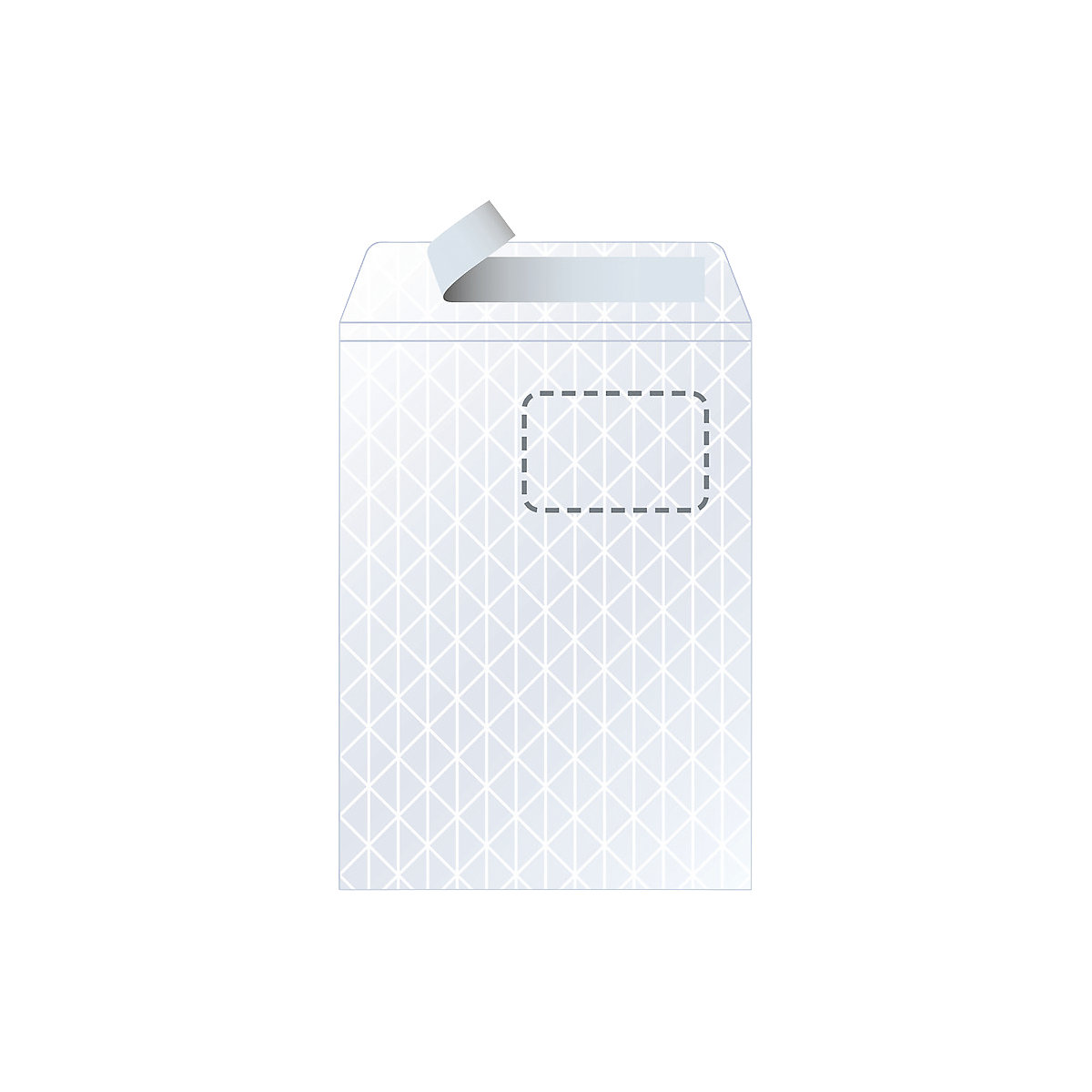 Briefumschlag für DIN A4, mit Fenster, fadenverstärkt, VE 100 Stk, weiß